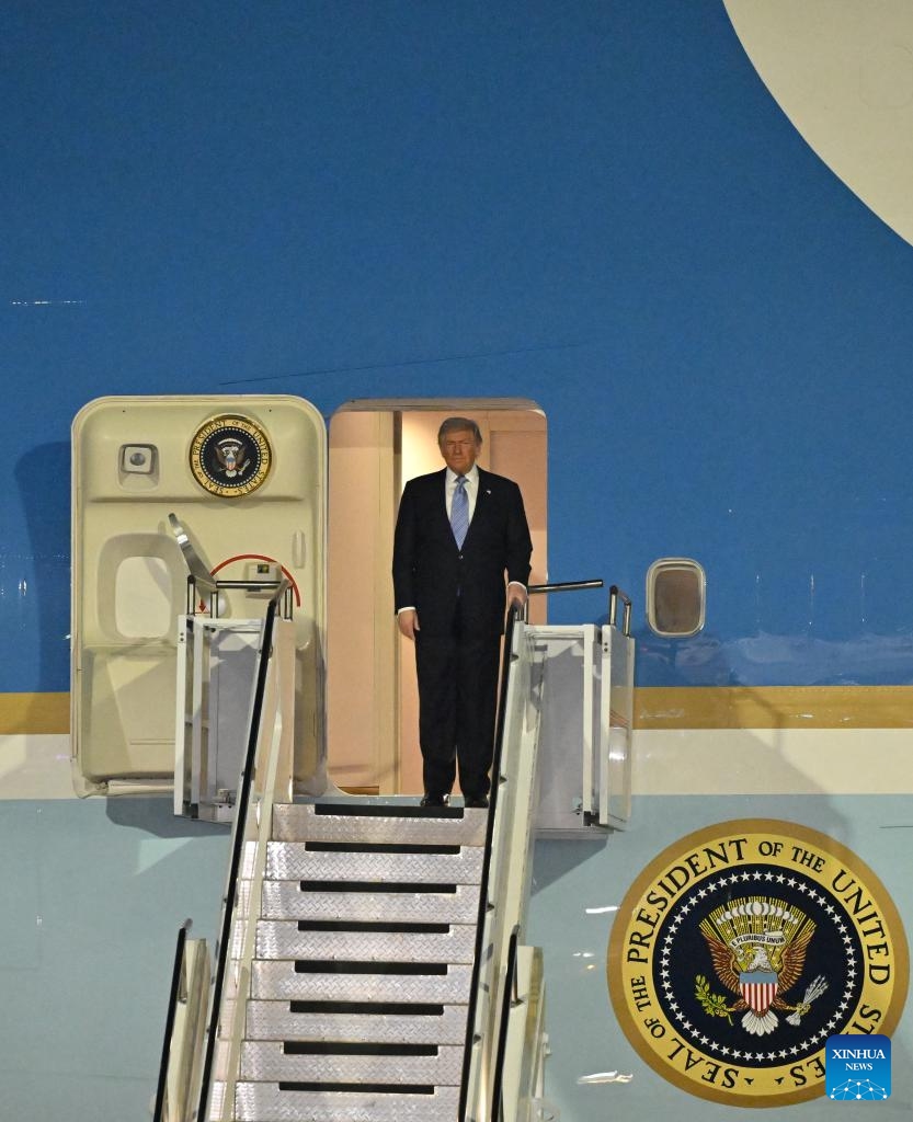 U.S. President Donald Trump arrives in Beijing on May 13, 2026, for a state visit to China. At the invitation of Chinese President Xi Jinping, Trump is visiting China from May 13 to 15. (Photo: Xinhua) U.S. President Donald Trump arrives in Beijing on May 13, 2026, for a state visit to China. At the invitation of Chinese President Xi Jinping, Trump is visiting China from May 13 to 15. (Photo: Xinhua)