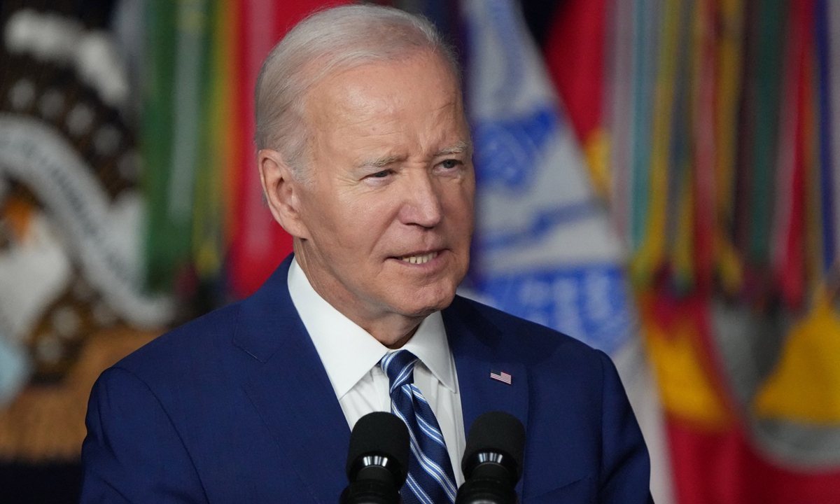 US President Joe Biden speaks at the George E. Wahlen Department of Veterans Affairs Medical Center on August 10, 2023 in Salt Lake City, Utah. Photo: AFP