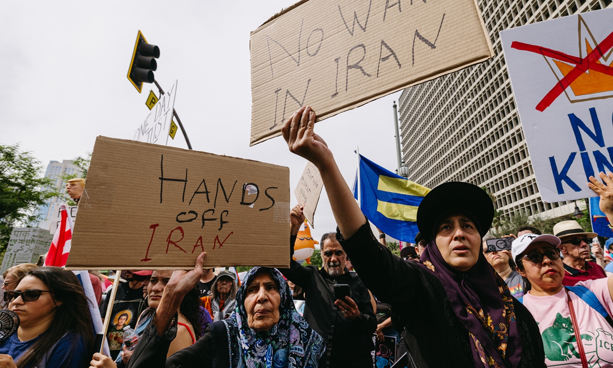 Protesters take to the streets on March 28, 2026 for the
